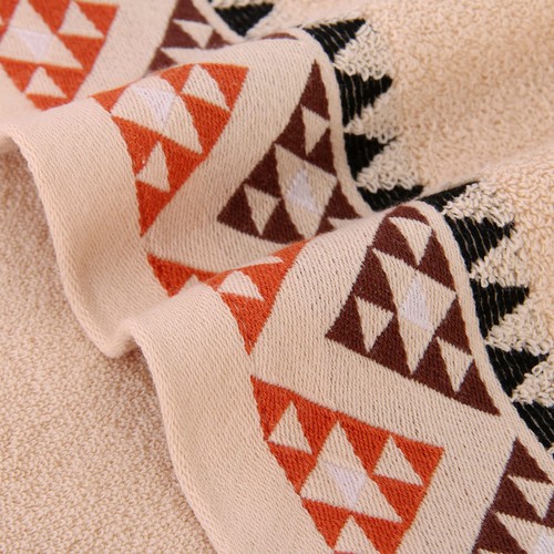 Hand Towels Set of 2 Indian Geometric Pattern 100% Cotton Soft Decorative Tow... - Picture 9 of 10