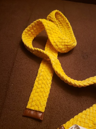 Polo Ralph Lauren Mens Regular fit Leather Trim Belt Apparelbelt Medium Yellow - Picture 14 of 14