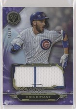 2019 Topps Triple Threads Single Jumbo Relics Amethyst /27 Kris Bryant #SJR-KB2