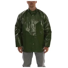 Tingley J22258 Rain Jacket, L, Grn, Unisex, 0.25Mm Thick