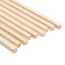 Wood Square Dowel Rods 1/2 x 12", Sticks for Crafts  Woodworking Woodpeckers