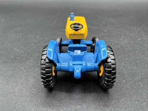 Vintage Lesney Matchbox #39 FORD TRACTOR yellow blue Original Box COMPLETE - Picture 5 of 12