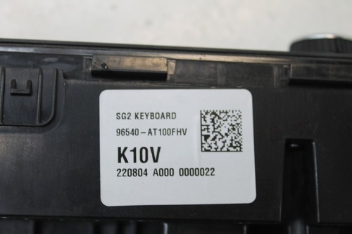 KIA NIRO SG2 A/C Climate Heater Control Unit 96540-AT100FHV 2022 RHD DAMAGE - Picture 8 of 11