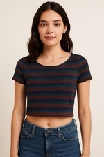 Women's V-Neck Short Sleeve Blouse Top Lightweight Summer Shirt