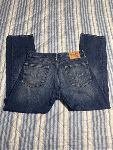 LEVI LEVIS 505 REGULAR FIT MENS JEANS SIZE 34x30 RED TAB - Picture 1 of 10