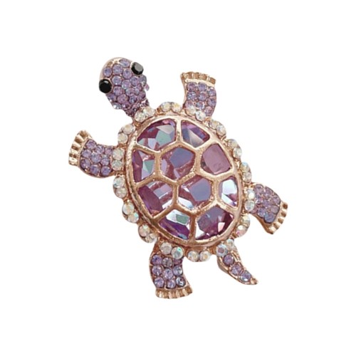 Elegant Turtles Shaped Brooch Alloy Crafted Pin With Detachable Safety Clasp - Picture 4 of 13