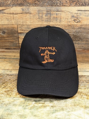 Thrasher Gonz Old Timer Black Strapback Hat Cap Skate Magazine
