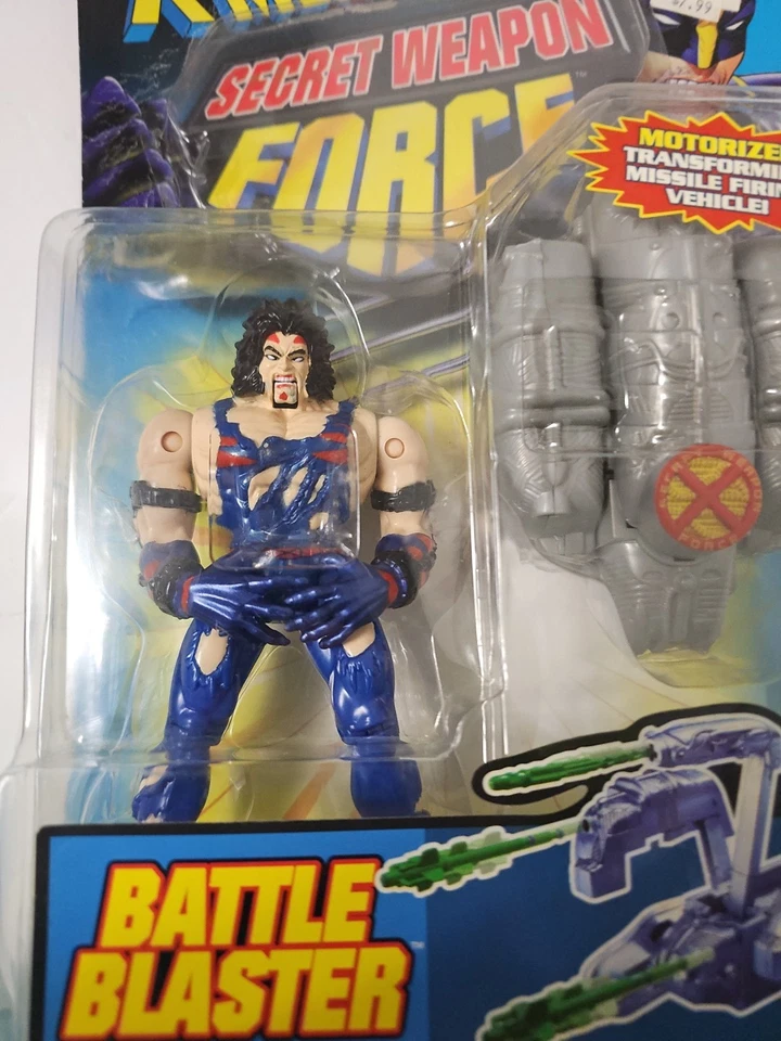Vtg 1998 X-Men Secret Weapon Force Wolverine w/Claw Cannon Battle Blaster NEW - Image 4 of 4