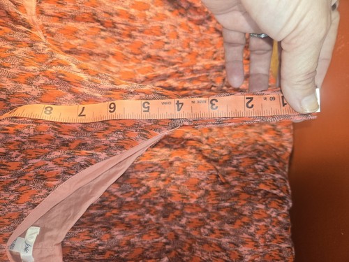 Maxi Vestido Joie Tea Rose Estampado Rojo Algodón Talla 2XL - Imagen 7 de 8