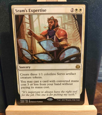 Sram's Expertise - Aether Revolt - Rare - NM/LP (see pics) MTG