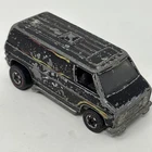 Hot Wheels Redline Chevrolet Super Van Flames 1974 Black Made In Hong Kong