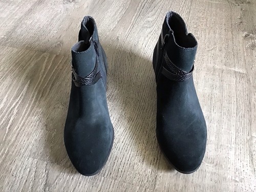 Clarks Collection Womens Size 6 W Wide Ankle Booties Black 15807 Adreena Hi - Picture 6 of 14