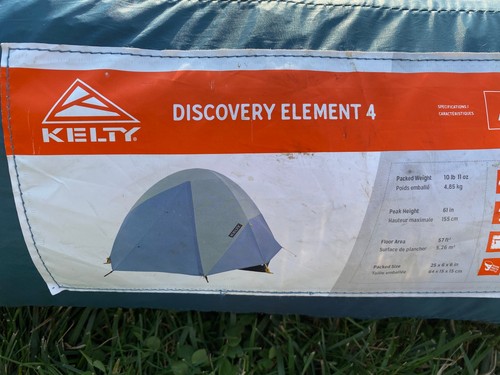 Kelty Discovery Element 4 Zelt: 4 Personen 3-Season Iceberg Green/Agean Blue LESEN - Bild 15 von 17