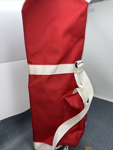 Shell Houston Open Red Canvas 20” Golf Bag Shaped Duffle Bag Swag - Picture 5 of 8