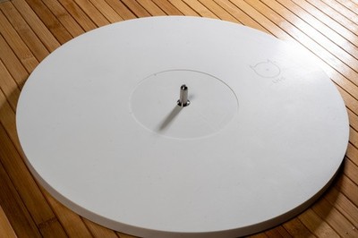 LH-5 mat Turntable Spindle extension with corian platter Lenco