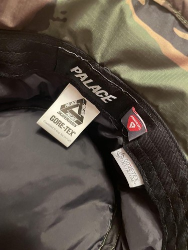 Palace Gore-Tex Infinium Bucket Hat Camouflage L/XL Used Weatherproof Cap - Picture 4 of 5