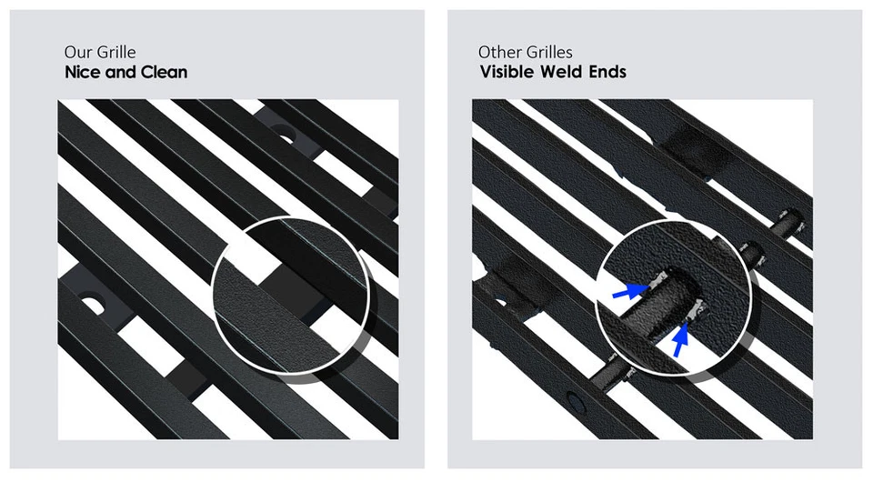 Se adapta a GMC Jimmy/Sonoma 1998-2003 superior de acero inoxidable negro rejilla de billet Foto 4 de 4