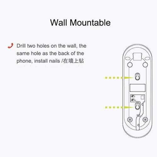 Ergonomic Wall Mounted Phone with Accessible Keypad and Reliable Performance - Zdjęcie 9 z 14