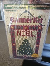 The Beadery "Noel  Beaded Banner Kit 9 3/4" X 14 3/4"Christmas Tree