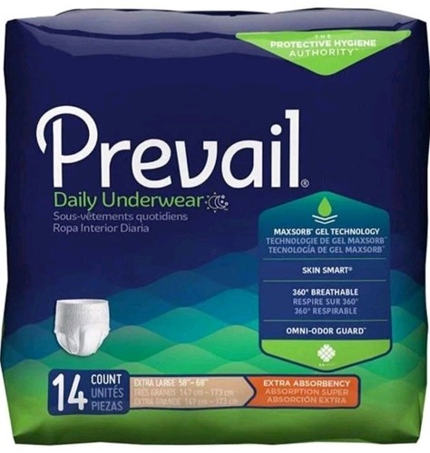 Sous-vêtements Prevail Extra Absorbant, extra large, lot de 14