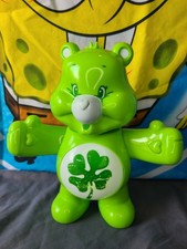 Care Bears Light-Up Belly: 2023 GOOD LUCK BEAR 8" Figure Arms Move Up  Down 