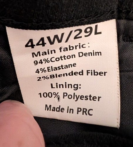 Jett Jeans Men 44x29 Black NWT Straight Stretch Comfort - Picture 10 of 13