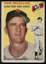 1954 Topps #42 Don Mueller (low grade)