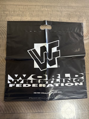 VTG 1995 WWF Wrestling Merchandise Stand Plastic Bag RARE - Picture 5 of 6