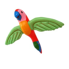 Inflatable Parrot Fun Bird Blow Up Pool Float Hawaiian Luau Party Tiki Bar Decor