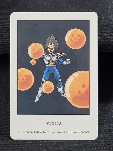 Dragon Ball Z Hero Collection 1 Vegeta 67 1995 AMADA ARTBOX CASI NUEVO Tarjeta - Imagen 1 de 8