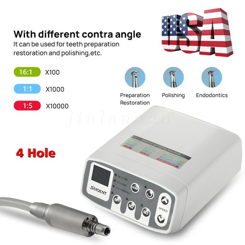 YABANGBANG Dental Electric LED Brushless Micro Motor/1:1 Fiber Optic Handpiece - Picture 4 of 20