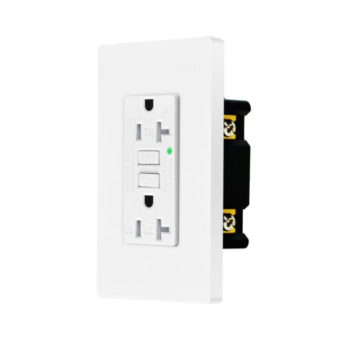 20A/125V GFCI Outlets,Decor Receptacle with LED Indicator,TR ETL Certified,3PACK - Foto 8 di 9