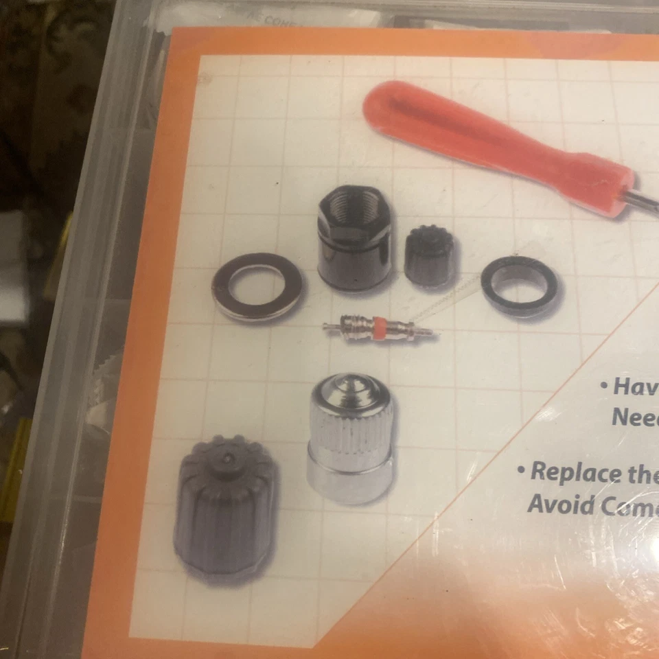 Dorman 030-100 Tpms Tech Tray With 5 Each Of 11 Valve Core Kits, 25 Valve   - Image 3 of 4