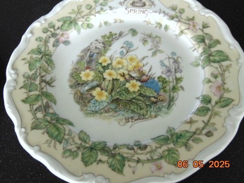 Vintage Brambly Hedge " Spring " Plate. Royal Doulton. 1982