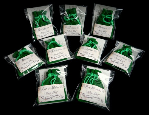 Mojo bag Anti Stress Gris Gris Wicca Pagan Witchcraft spells - Picture 3 of 5