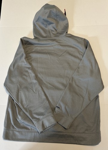 Under Armour Hoodie Adult Gray Blue Red X Large Logo Outdoor Pocket Mens - Picture 7 of 11
