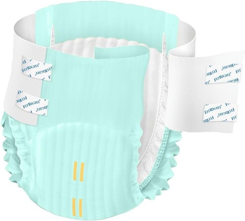 FitRight OptiFit Extra Adult Briefs with Tabs, Extra Absorbency, X-Large 80CT - Picture 3 of 6