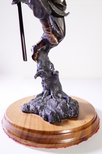 Rare China Famous Myth Bronze Monkey King Sun Wukong Statue Sculpture - Picture 5 of 13