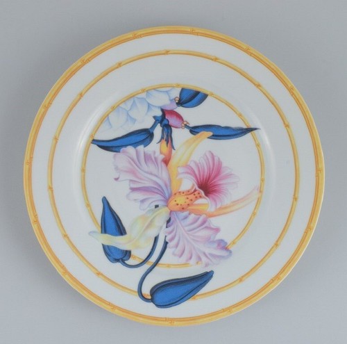 Porcelaine De Paris "Aurore Tropicale". Limoges, zwei Kaffeetassen und ein Teller - Bild 2 von 7