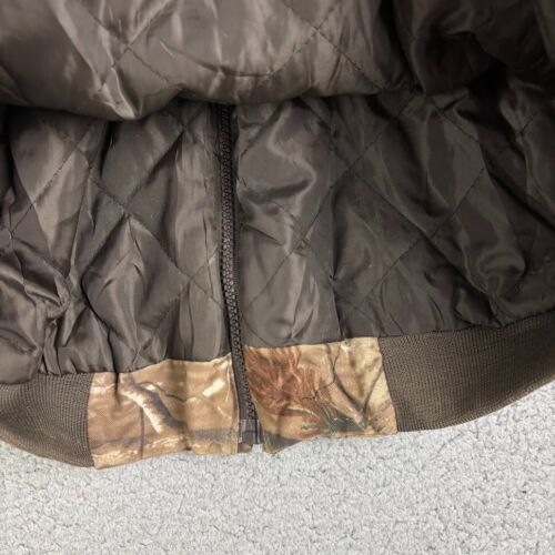 Vtg Game Winner Real Tree Xtra Camo Insulated Hooded Jacket L Hunting Coat READ* - Picture 9 of 11