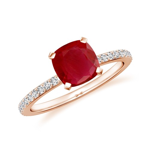 Cushion Shape Moissanite 925 Sterling Silver 1.94 CT April Birthstone Ring Her. - Bild 170 von 217