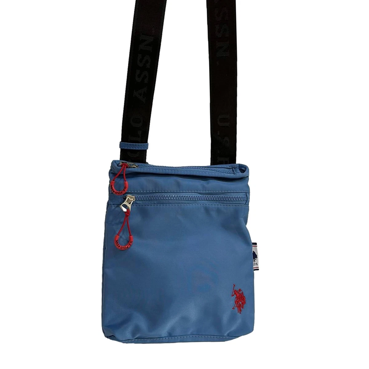 U.S. POLO ASSN BIUB55678 BigFork Crossbody Tracolla Uomo In Nylon Azzurro