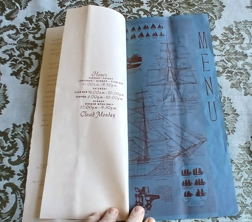 Windjammer Seafood Restaurant Menu Richmond VA 1960s-70s - Imagen 4 de 5