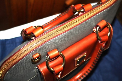 Dooney & Bourke BCAMB0778 ELTN Aubrey Satchel Elephant Gray *NOSWT - Picture 4 of 12