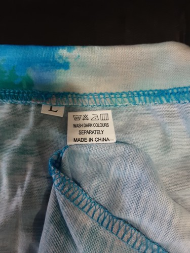 Top Unbranded #506 Women's Blouse Multicolor NW out Tags Size L Sleeveles - Picture 3 of 8