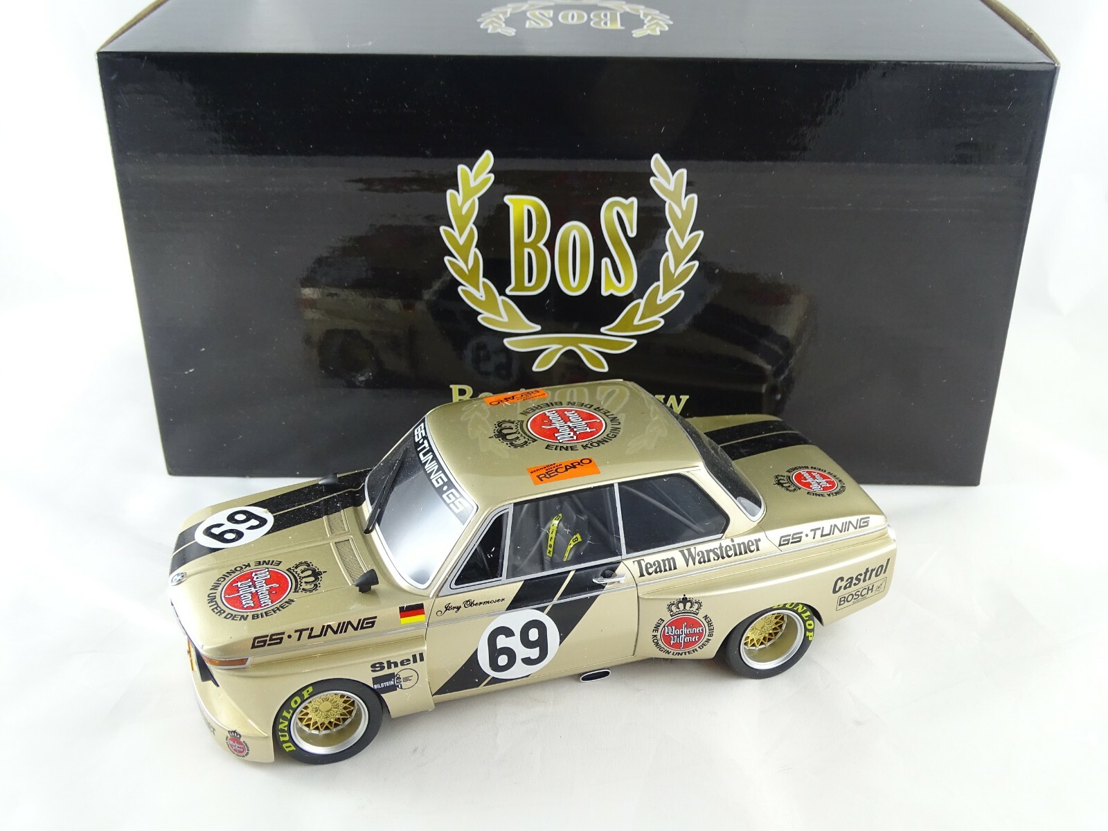 1 18 Bos modellolo 072 BMW 2002 Drm guerrasteiner 1975 oro 69 Lmtd. Edt. Rarità 1 18 Bos modellolo 072 BMW 2002 Drm guerrasteiner 1975 oro 69 Lmtd. Edt. Rarità