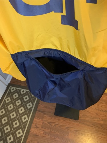 Vintage Y2K Genuine Stuff Georgia Tech Yellow JacketS Full Zip HoodedWindbreaker - Picture 7 of 9
