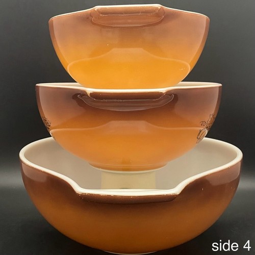 Pyrex Old Orchard Cinderella Schale 3 Stück Set 1974-1978 Made in USA 442 443 444 - Bild 6 von 24