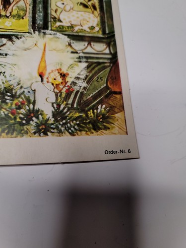 Richard Sellmer Stuttgart-Rohr Advent Calendar Western Germany Nr. 6 VTG 1960s - Picture 7 of 9