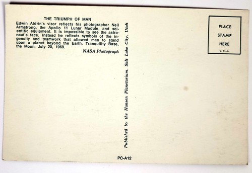 Lot of 3 NASA Apollo 11 Earth and Man Walks on Moon ~ 1969 Postcard Vintage - Picture 6 of 6